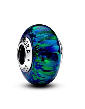 Pandora Moments hopeahela vihreänkirjava opaali 791691C04