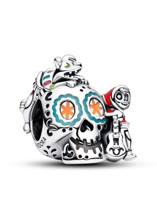 Pandora Disney x Pandora Pixar Halloween Glow-in-the-dark Coco Miguel & Dante Skull hela 792817C01