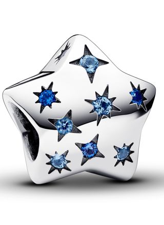 Pandora Moments Bold Sparkling Star Sterling silver Blue crystal hela 792974C01