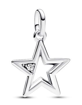 Pandora ME kimaltava hopeinen tähtihela 793032C01