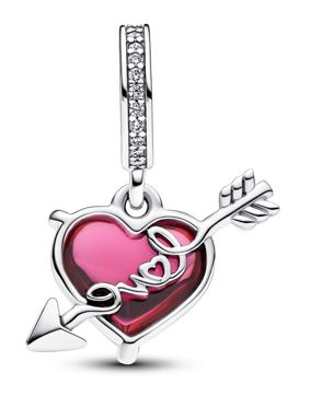 Pandora Moments hopea sydänhela muranolasi 793085C01