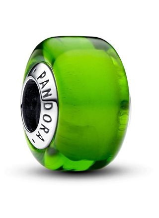 Pandora Moments Green Mini Murano Glass Charm Sterling silver hela 793106C00