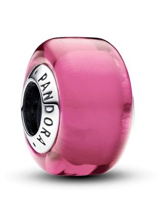 Pandora Moments Pink Mini Murano Glass Charm Sterling silver hela 793107C00