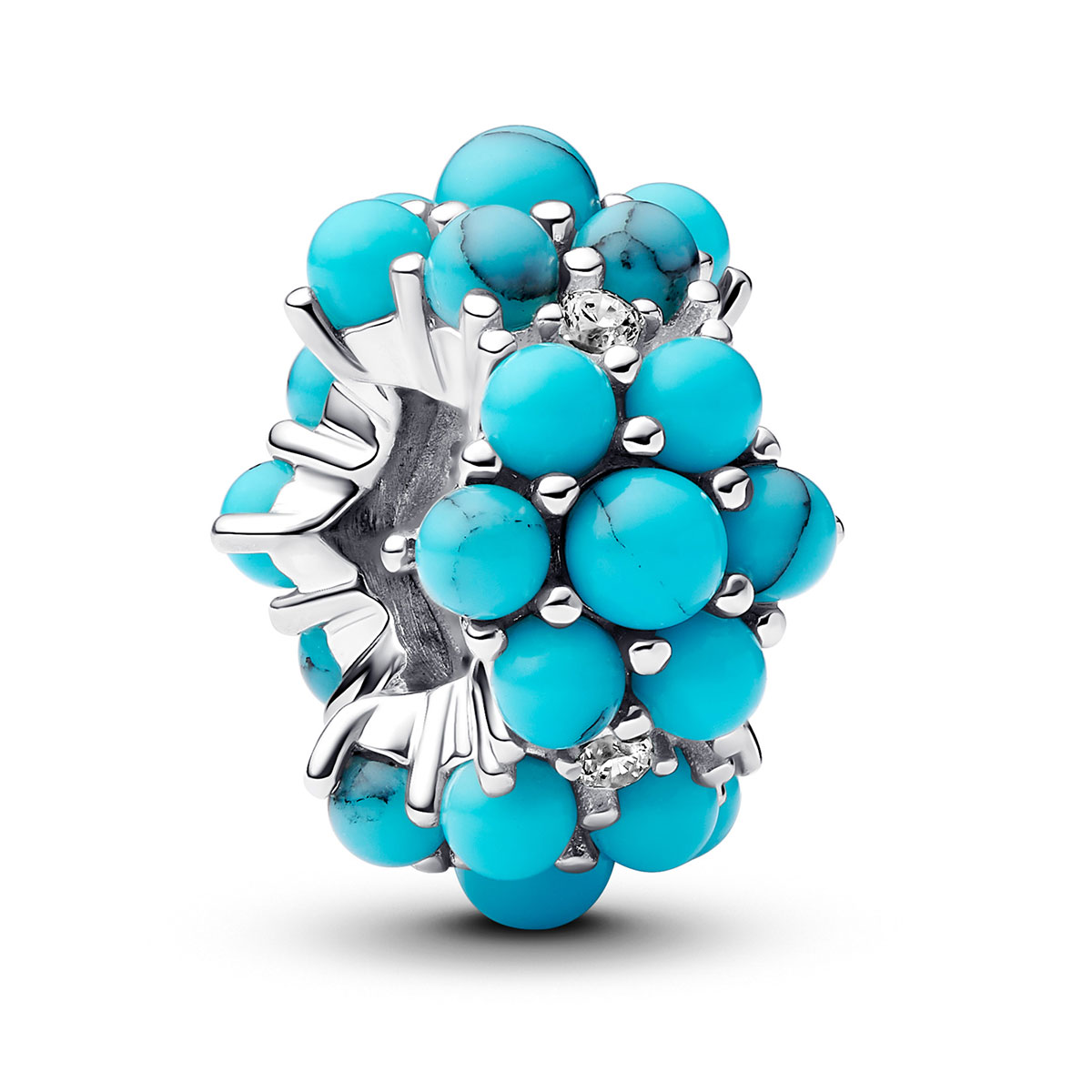 Pandora Moments hopeahela koralli turkoosi 793897C02