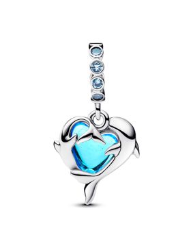 Pandora Moments hopeahela sininen delfiini 793924C01