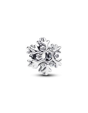 Pandora Moments hopeinen lumihiutale hela 794249C01