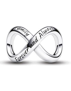 Pandora Moments hopeinen Forever & Always Infinity hela 793243C00