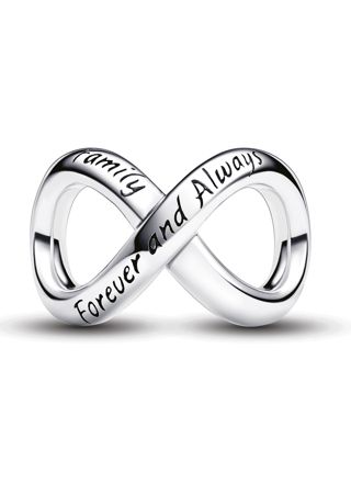 Pandora Moments hopeinen Forever & Always Infinity hela 793243C00