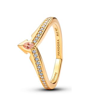 Pandora Disney kullattu Prinsessa Aurora Tiara sormus 164334C01