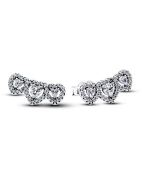 Pandora Timeless hopea sydänkorvakorut 294411C01