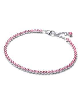 Pandora Timeless hopea tennisrannekoru pinkki zirkonia 593927C02