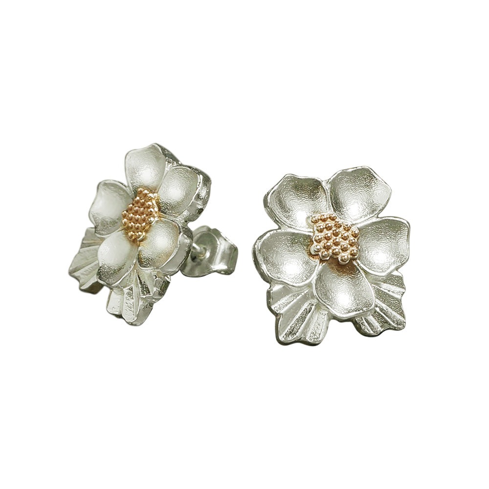 Kaamos Hillankukka nappikorvakorut 037