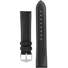 Hirsch Boston musta nahkaranneke 013 02 0 50 22mm