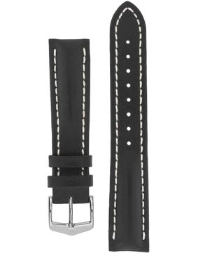 Hirsch Heavy Calf musta nahkaranneke 014 75 0 50