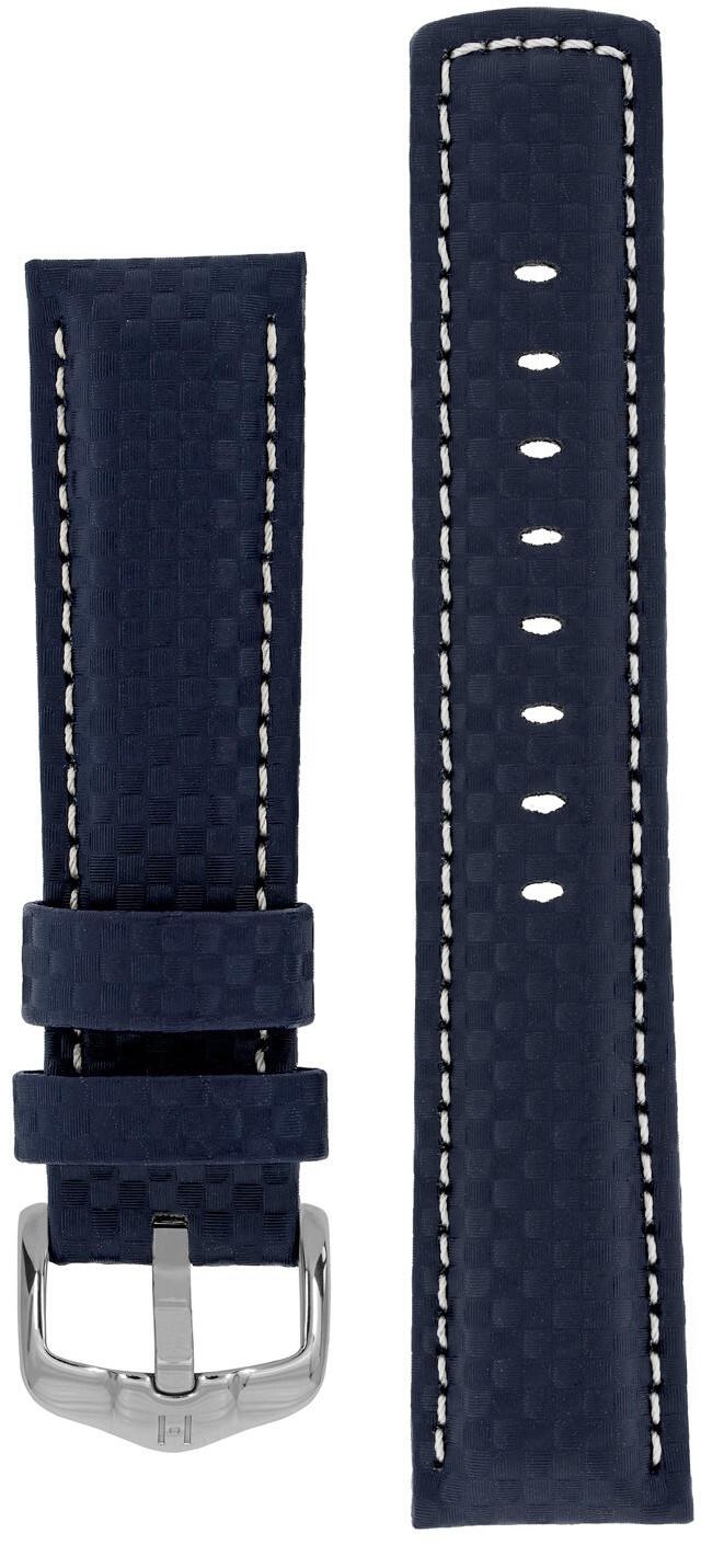 Hirsch Carbon sininen nahkaranneke 025 92 0 80