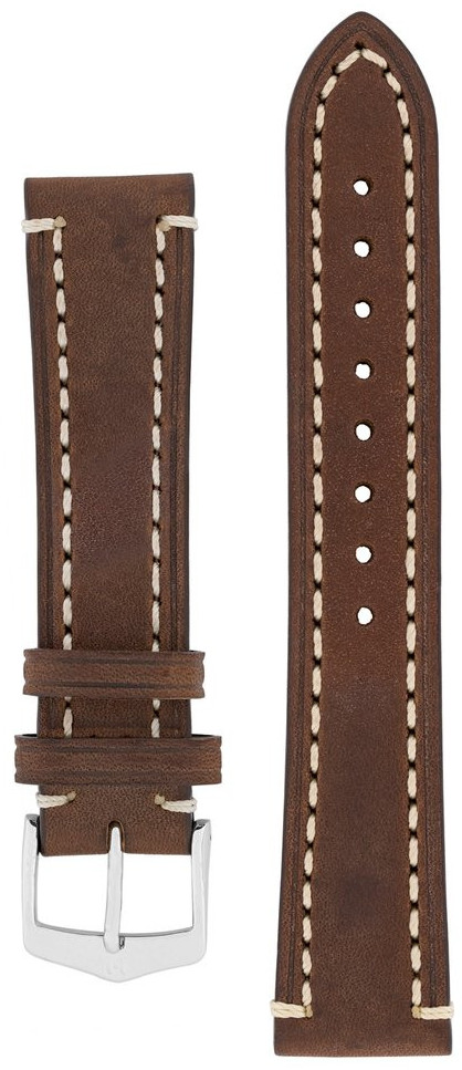 Hirsch Liberty kullanruskea artisaani nahkaranneke 1090 02 10 22mm