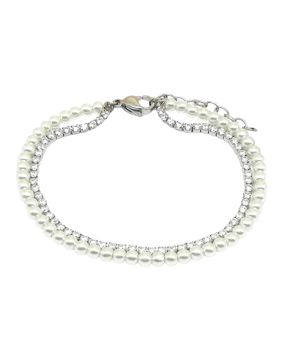 Lykken Trend lasihelmi korukivirannekoru 17 cm