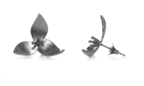 Hopeapuro Liljaana midi korvakorut K893