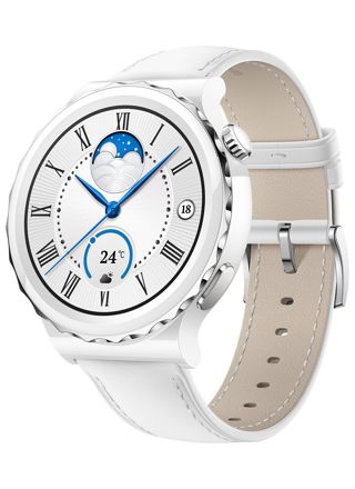 Huawei Watch GT 3 Pro White Ceramic 43 mm valkoinen nahkaranneke 55028825
