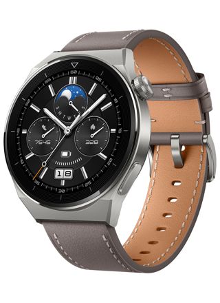 Huawei Watch GT 3 Pro Titanium 46 mm harmaa nahkaranneke 55028467