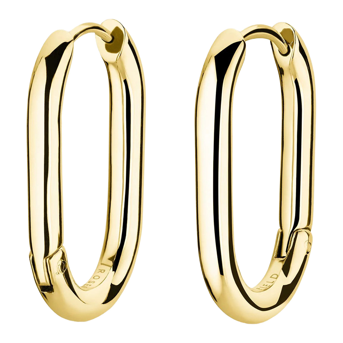 Rosefield Small Oval Hoops kullatut korvakorut JEOSG-J569