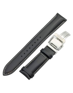 Seiko Alpinist sarjan musta nahkaranneke LOL8011J0