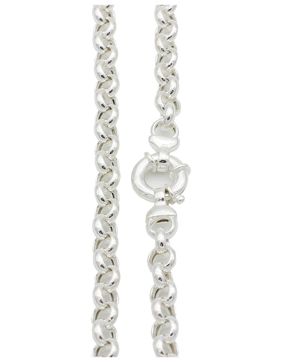 Hopeinen papukaulaketju 9mm PAPU9MM