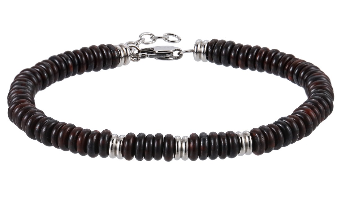 Lykka Strong zoisiittirannekoru musta 21+2cm 