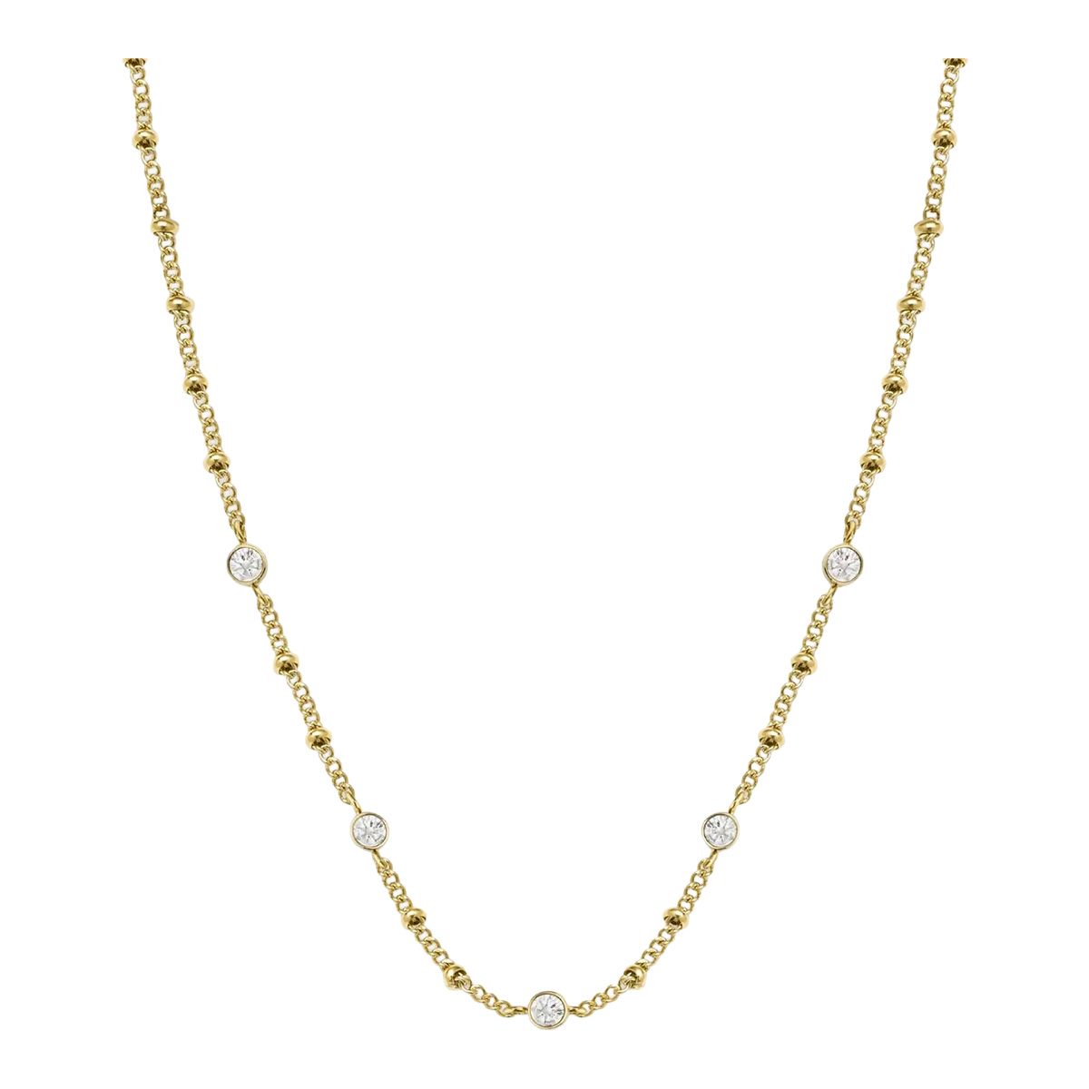 Rosefield Crystal kullattu kaulakoru JCSCG-J266