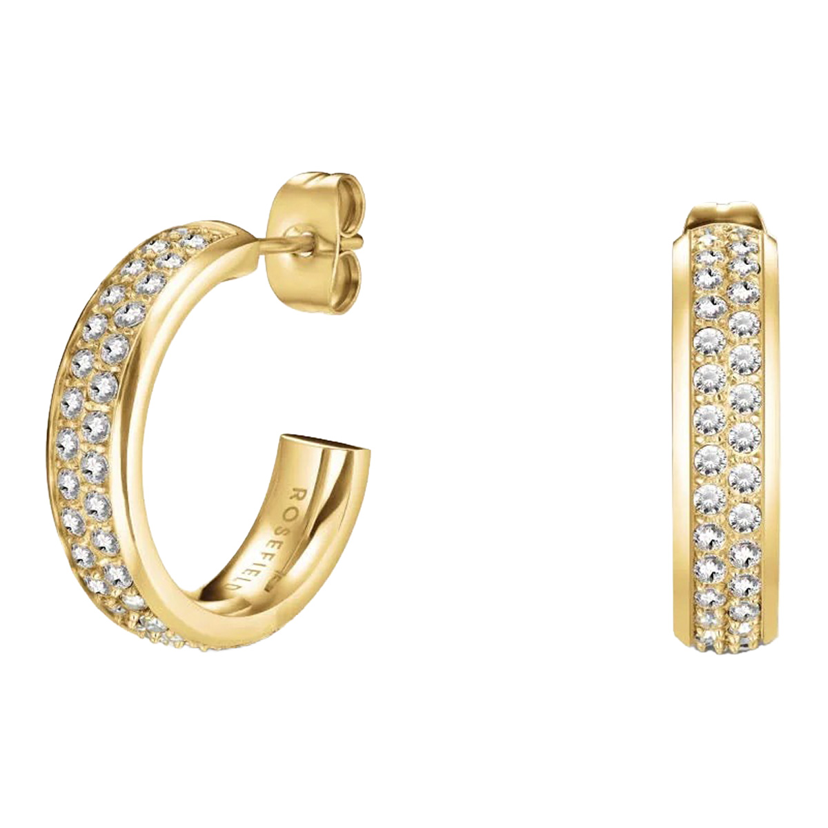 Rosefield Crystal Hoop kullatut korvakorut JECHG-J928