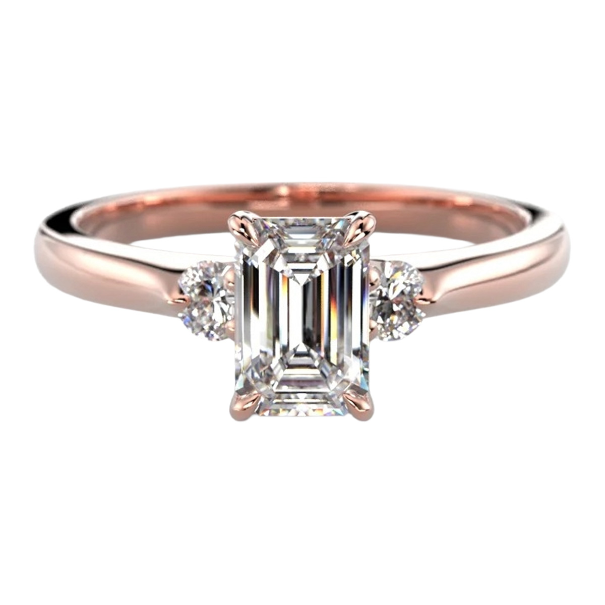 Festive Megan Emerald 0.74 ct timanttisormus 745-074-PK