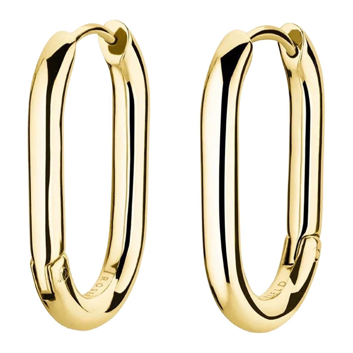 Rosefield Large Oval Hoops kullatut korvakorut JEOLG-J567