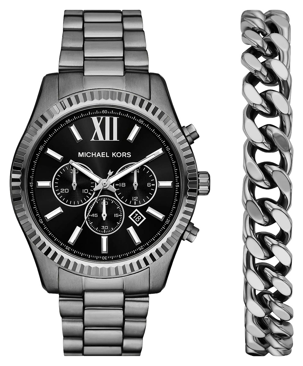 Michael Kors Lexington kello/rannekoru-setti MK9217SET