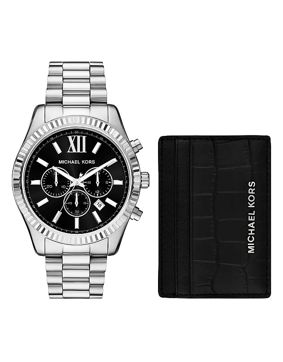 Michael Kors Lexington kello/korttikotelo-setti MK1091SET