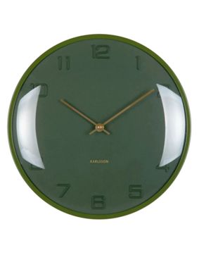 Karlsson seinäkello Fuerte Dome luxury green KA6084DG
