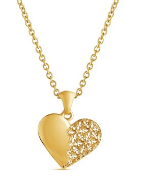 Lempikoru Jääsydän pieni keltakullattu sydänkaulakoru 52 211 00 500
