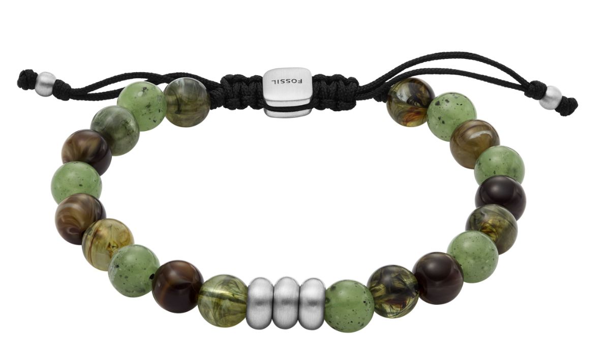 Fossil vihreä helmirannekoru JA7240040