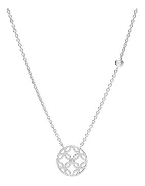 Fossil kaulakoru Romantic Cut Out Sterling Silver Pendant Necklace JFS00527040
