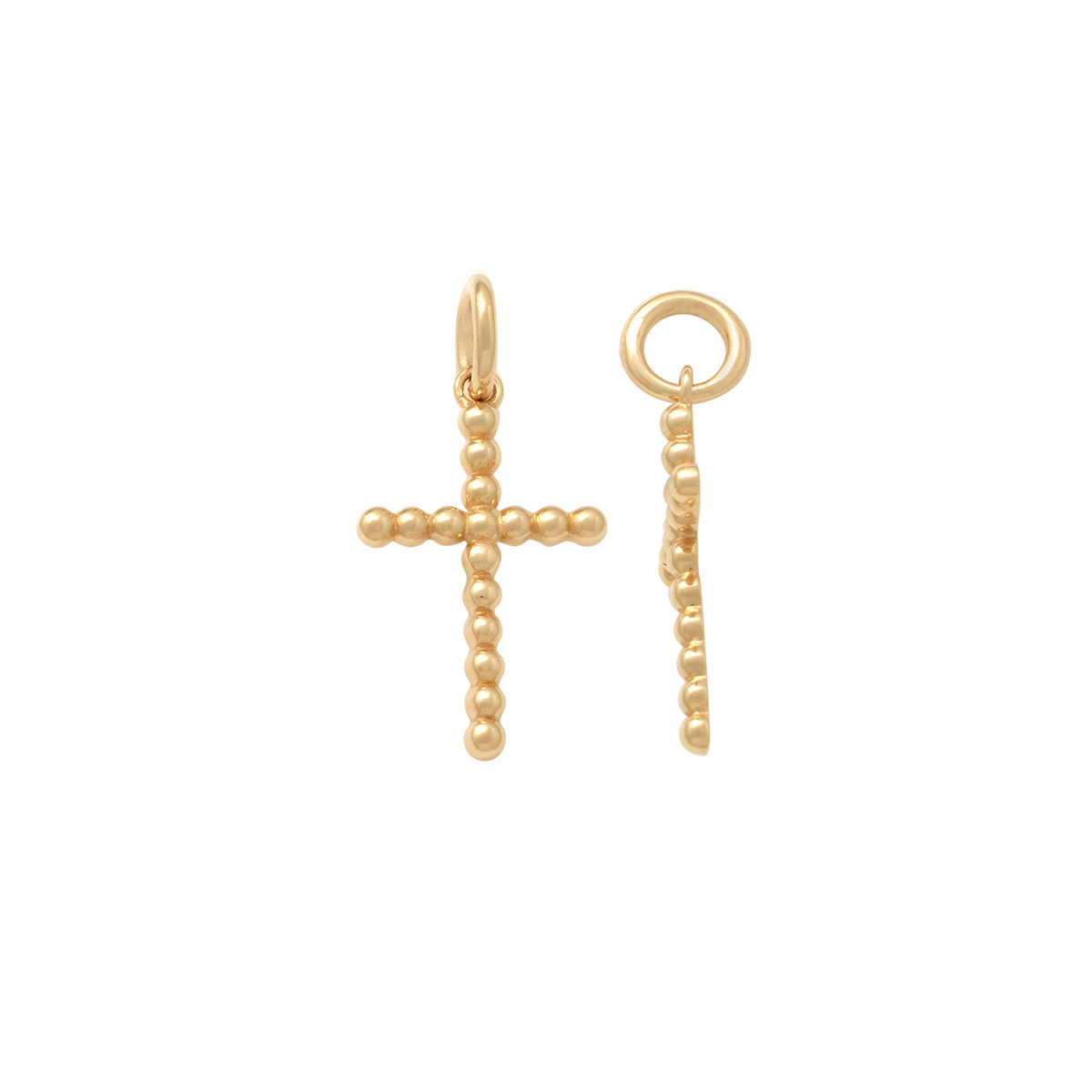 Lykken Crosses kultainen beaded ristiriipus