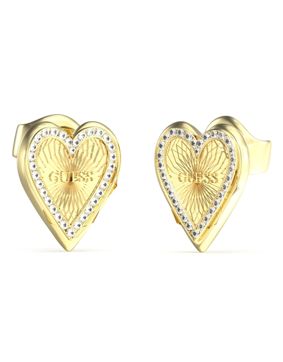 GUESS love me tender kullanväriset sydäntappikorvakorut JUBE03237JWYGTJUBE03237JWYGT/U