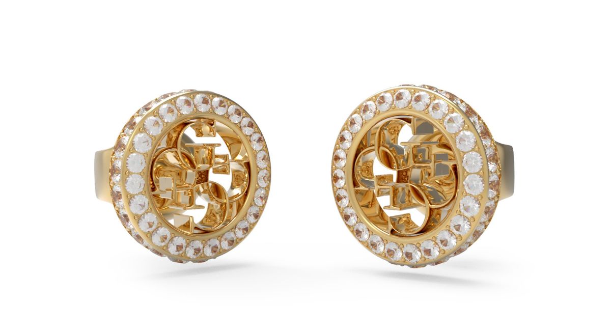 GUESS 4G Crush kullanväriset tappikorvakorut JUBE04164JWYGT/U