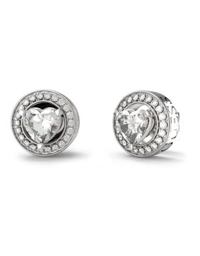 GUESS M'ama non m'ama hopeanväriset korvakorut JUBE04669JWRHT/U