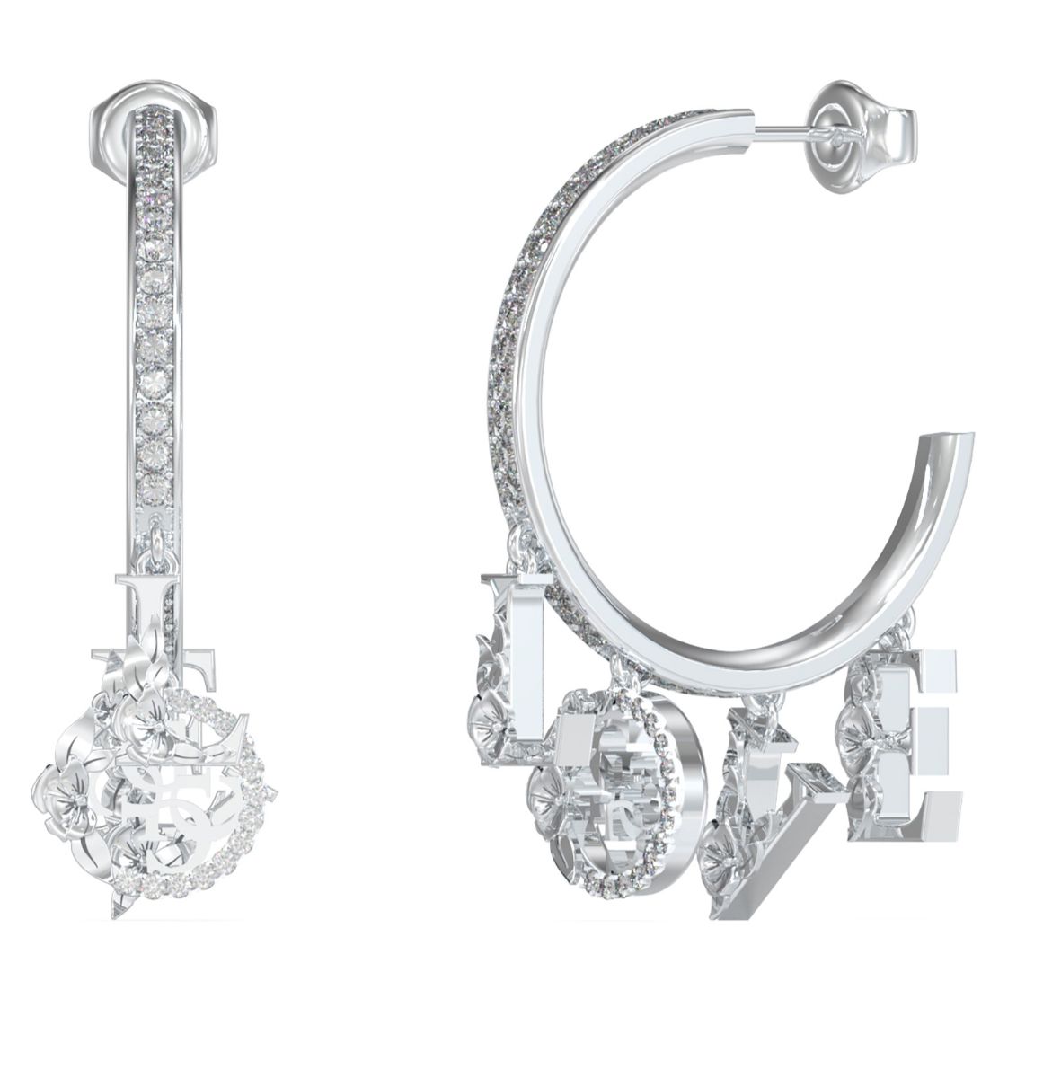 GUESS 4 Love korvarenkaat JUBE05034JWRHT/U