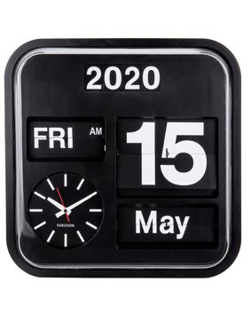 Karlsson KA4200 Big Flip Black seinäkello 43 cm