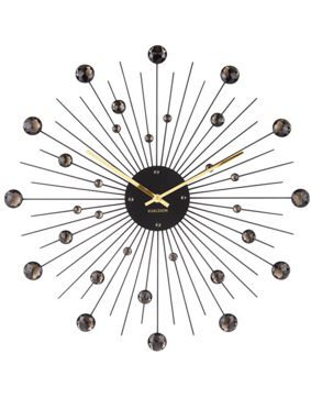 Karlsson Sunburst Black KA4859BK seinäkello 50cm