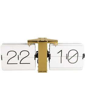 Karlsson Flip clock valkoinen 36 x 8,5 x 14 cm pöytäkello KA5601WH