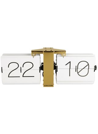 Karlsson Flip clock valkoinen 36 x 8,5 x 14 cm pöytäkello KA5601WH