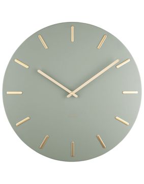 Karlsson KA5716DG seinäkello Charm Jungle Green with Gold Batons 45 cm