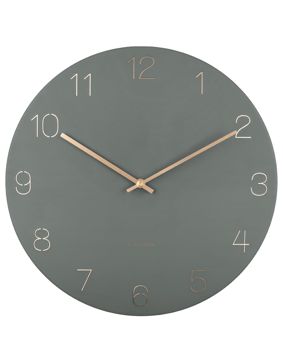 Karlsson Charm Engraved Numbers KA5762GR seinäkello 40 cm