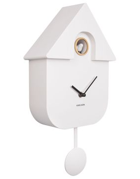 Karlsson Modern Cuckoo KA5768WH seinäkello 41 cm